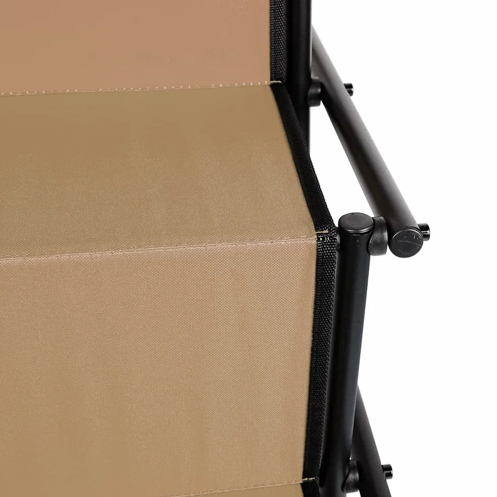 Rampe pour Chiens Charge Jusqu'à 60 kg, Escalier pour Chien Pliable, 5 Marches Escalier Chien Voiture, Réglable Hauteur 56-76 cm(22"-30"), Rampe Chiens pour Voiture, Canapé ou Lit (Marron)
