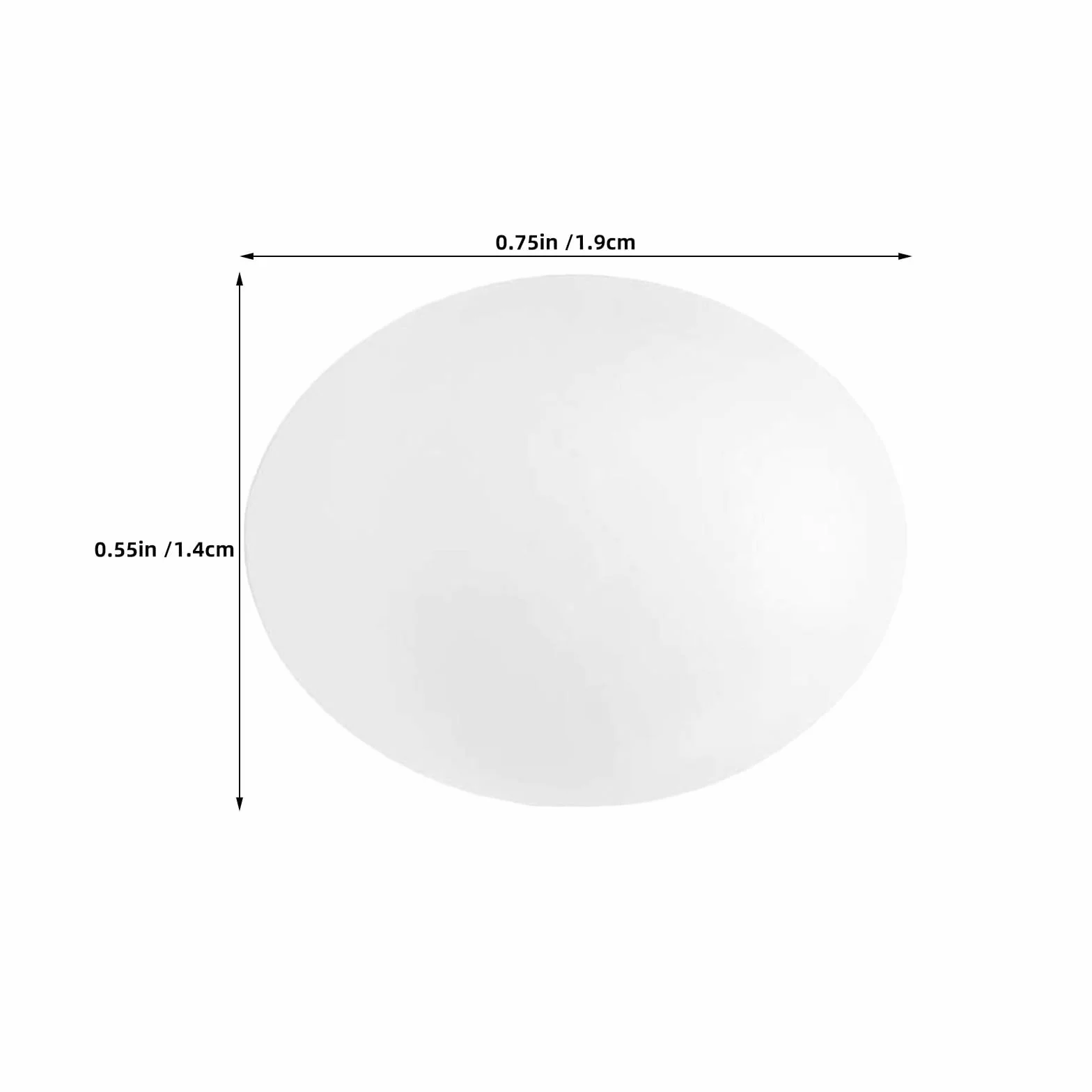 BETOOKY Œufs Factices Blancs Taille Naturelle Lot de 24 Plastique Solide pour Perruches Oiseaux Nicheurs