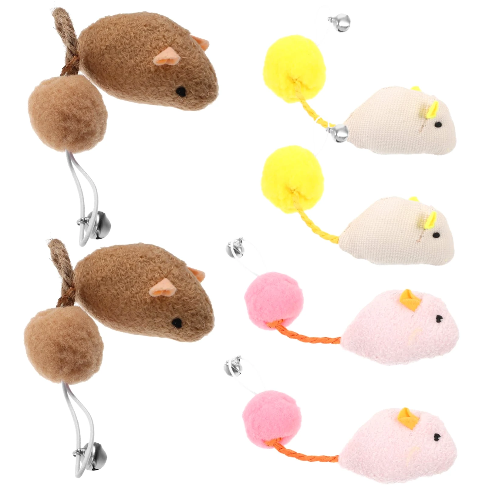 6 Pièces Souris avec Accessoires Interactifs pour Actifs Blancs
