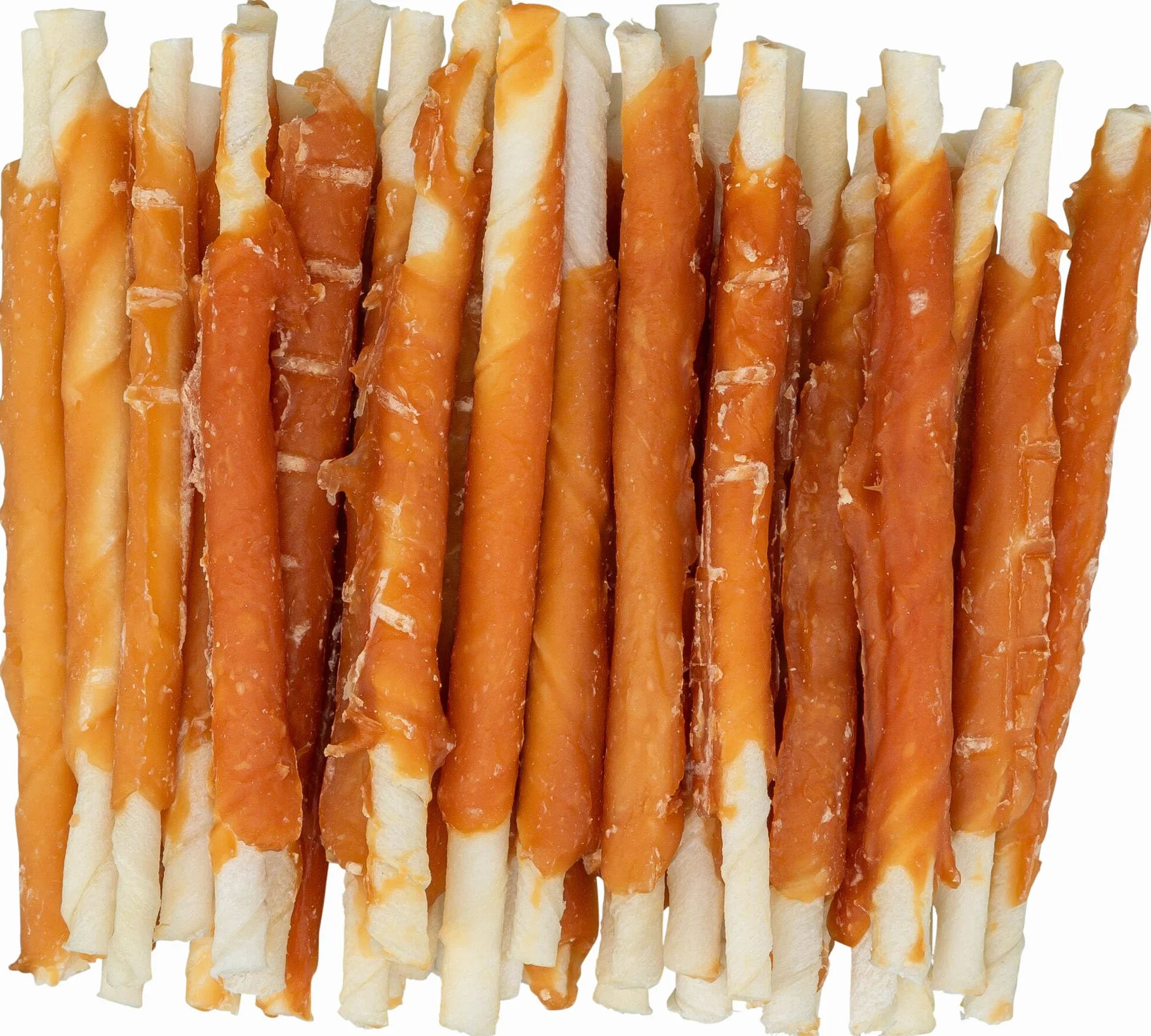 TRIXIE Denta Fun roulades à mâcher poulet friandise dentaire pour chien sans gluten 30 pièces 12 cm 240 g