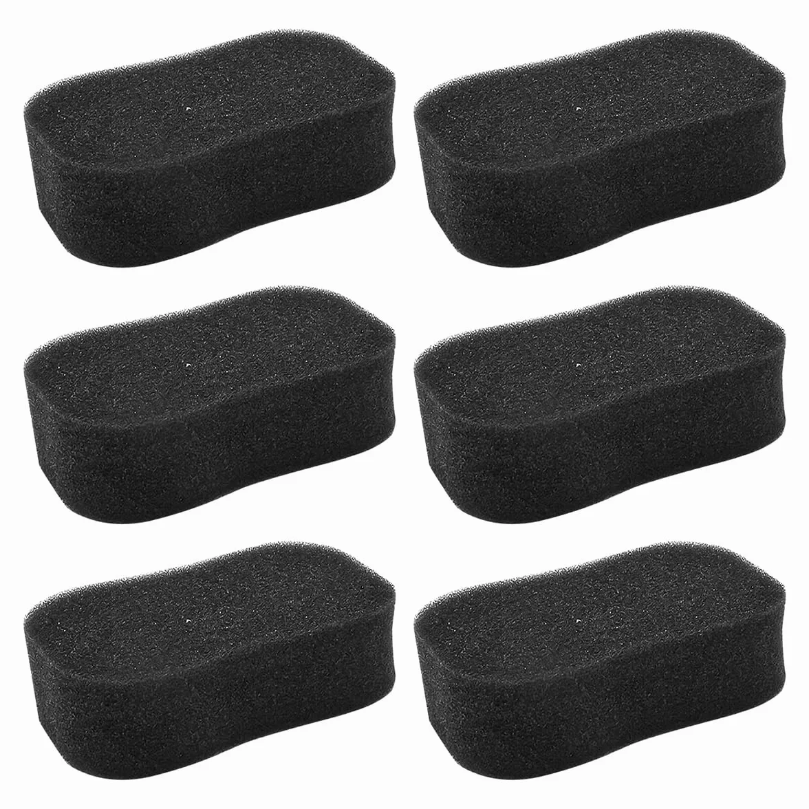 Lot de 6 éponges de toilettage pour chevaux - Nettoyage et épilation du pelage - Éponge noire pour le bain