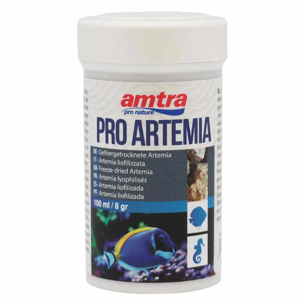 Amtra Pro Artemia 100% Pur Lyophilisé Artemia Salina en Cubes pour Poissons 100 ML