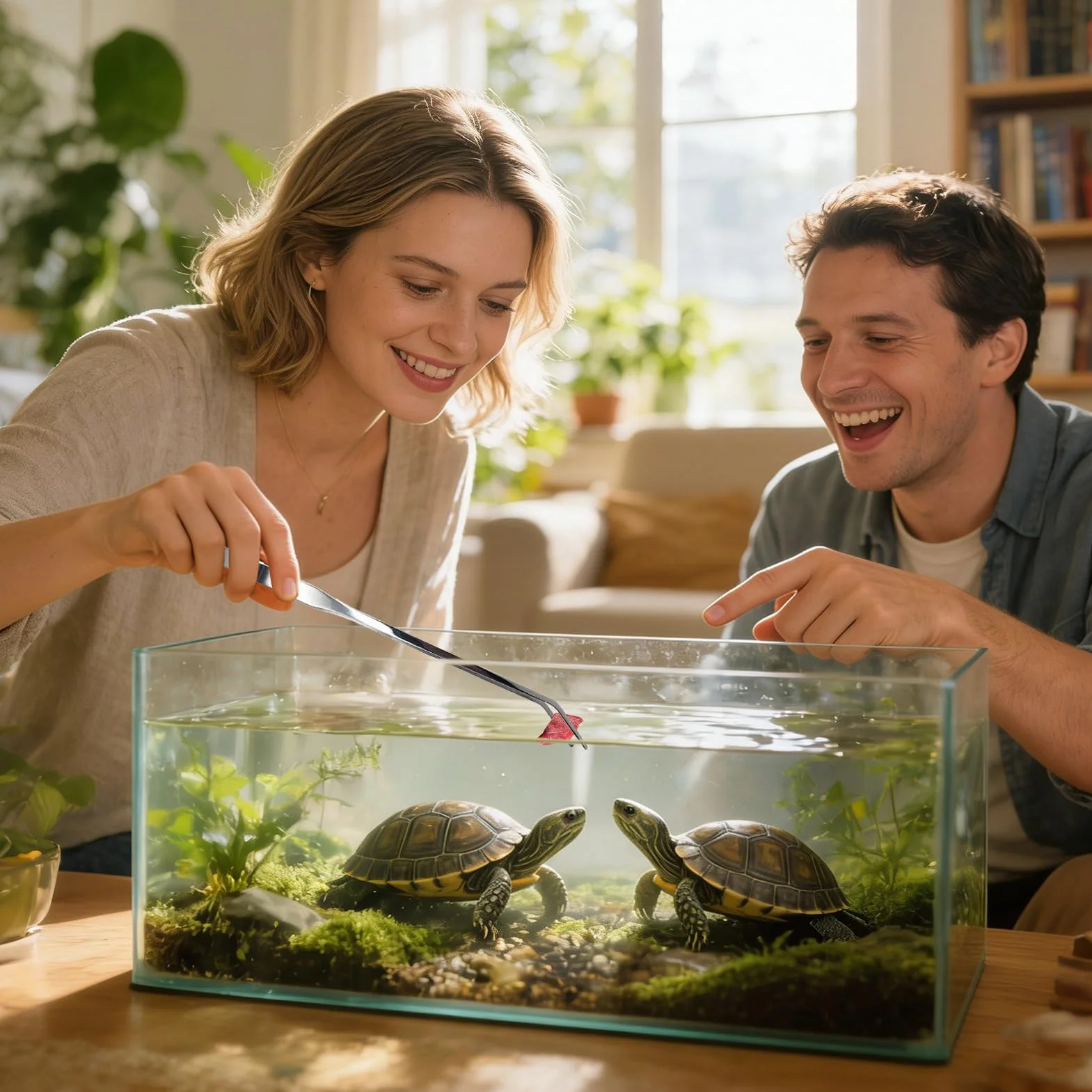 Pinces Longues pour Aquarium Reptiles Nourrissage Ergonomiques Eau Douce Salee Gecko Axolotl Dragon Barbu