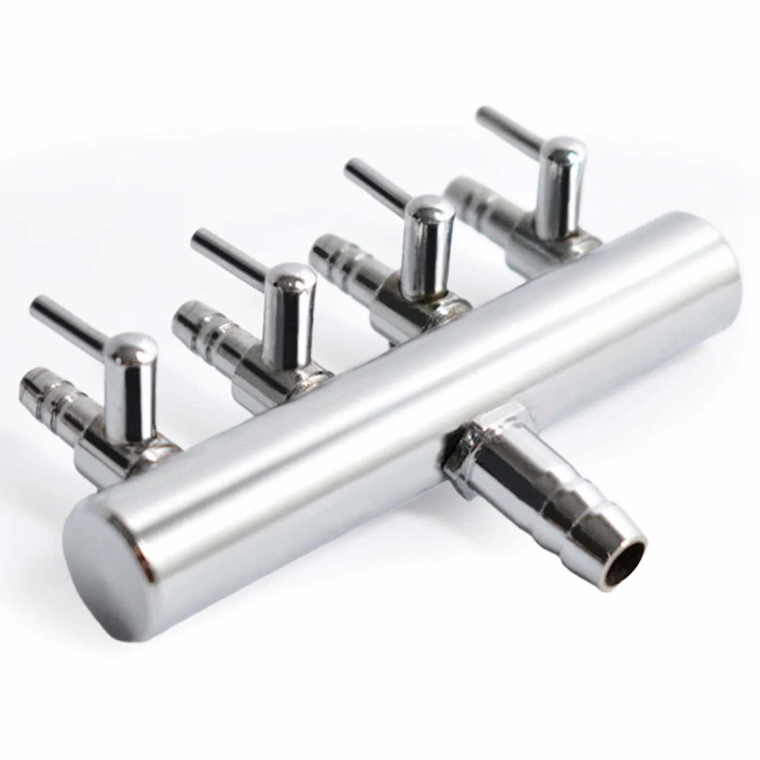 Distributeur d'air aquarium acier inoxydable entrée 8 mm sortie 4 mm régulateur flux clapet anti-retour réglable