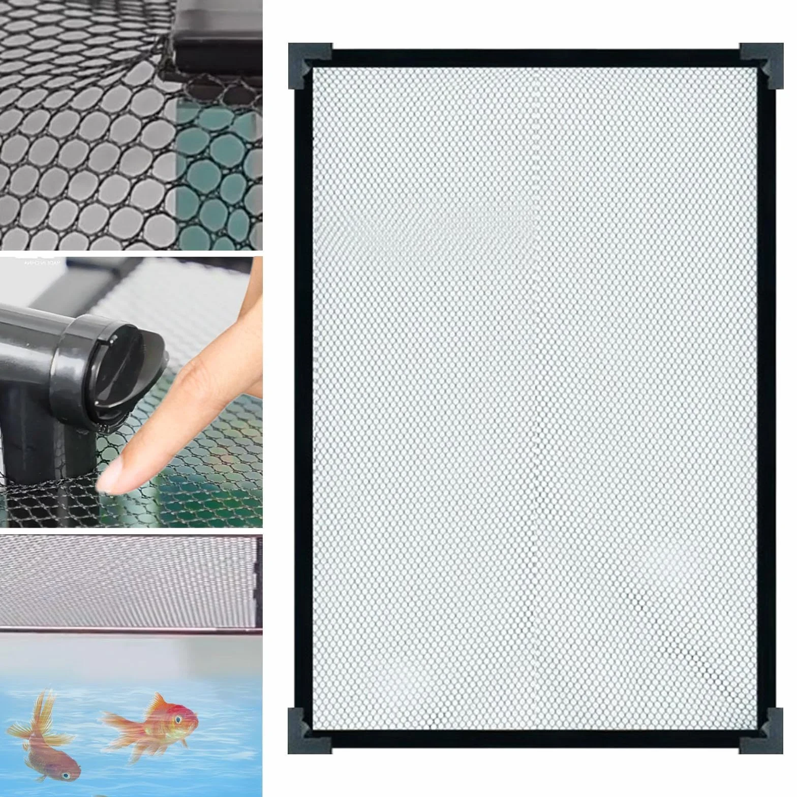 Couvercle d'aquarium Filet de Remplacement Anti-Saut 80cmx40cm