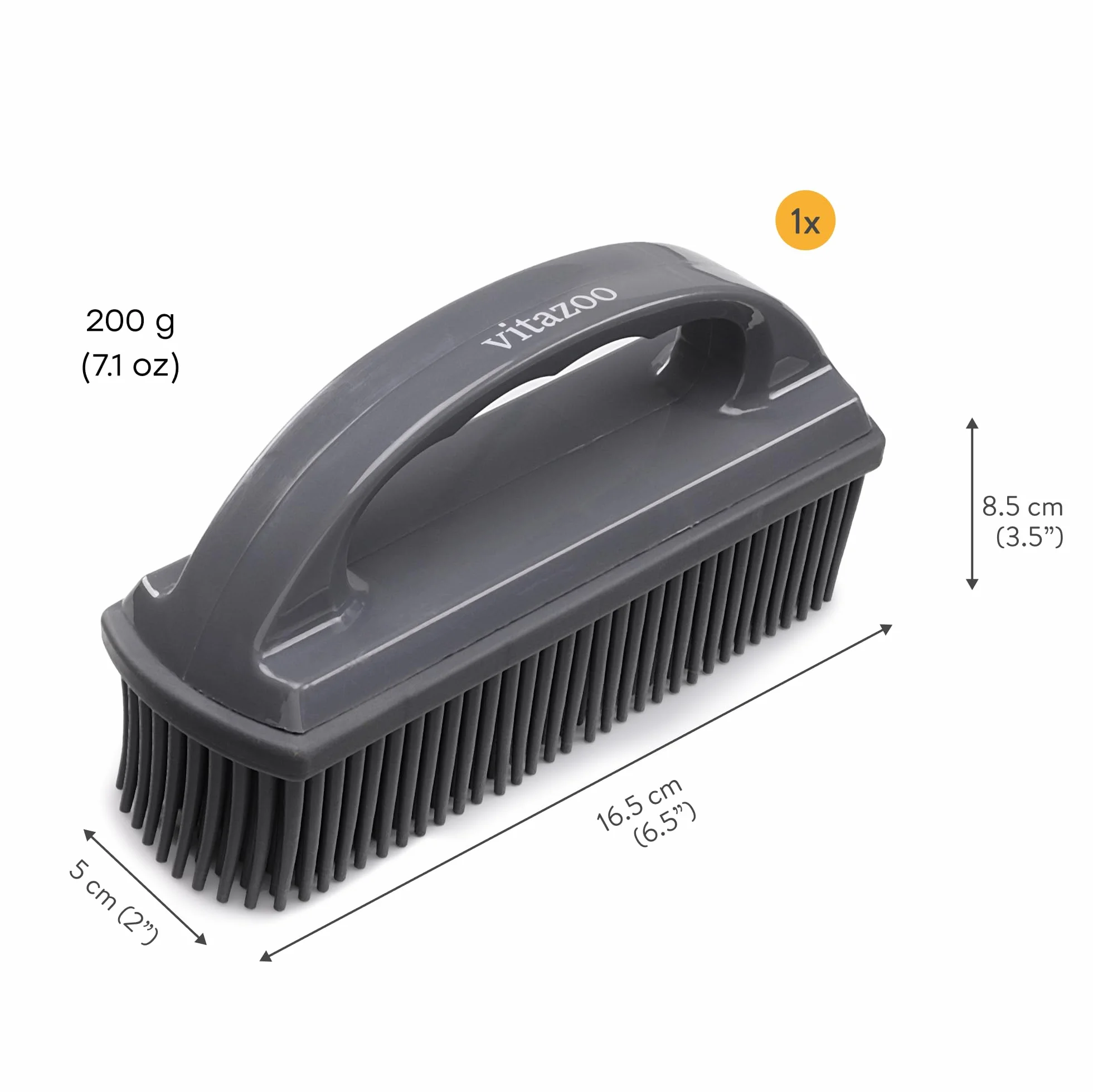 Brosse Poil Chat et Chien - Brosse Ramasse Poils Animaux en Caoutchouc pour Nettoyage Siège de Voiture Tissu Textile Tapis