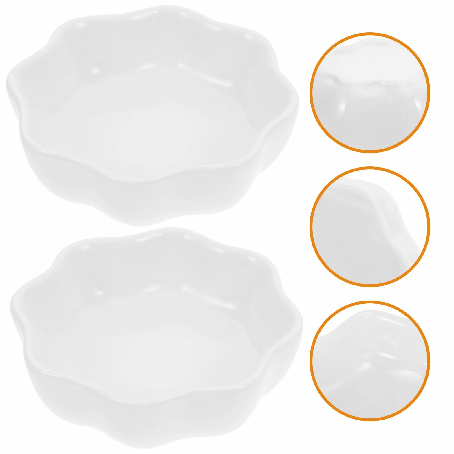 Gamelles en Céramique Blanche pour Hamster Lot de 2 Anti-Renversement