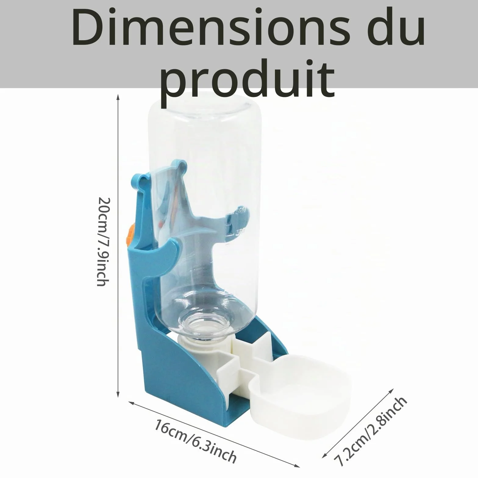 Distributeur d'eau pour Petits Animaux Automatique 1 Pièce Chats Chiens Lapins