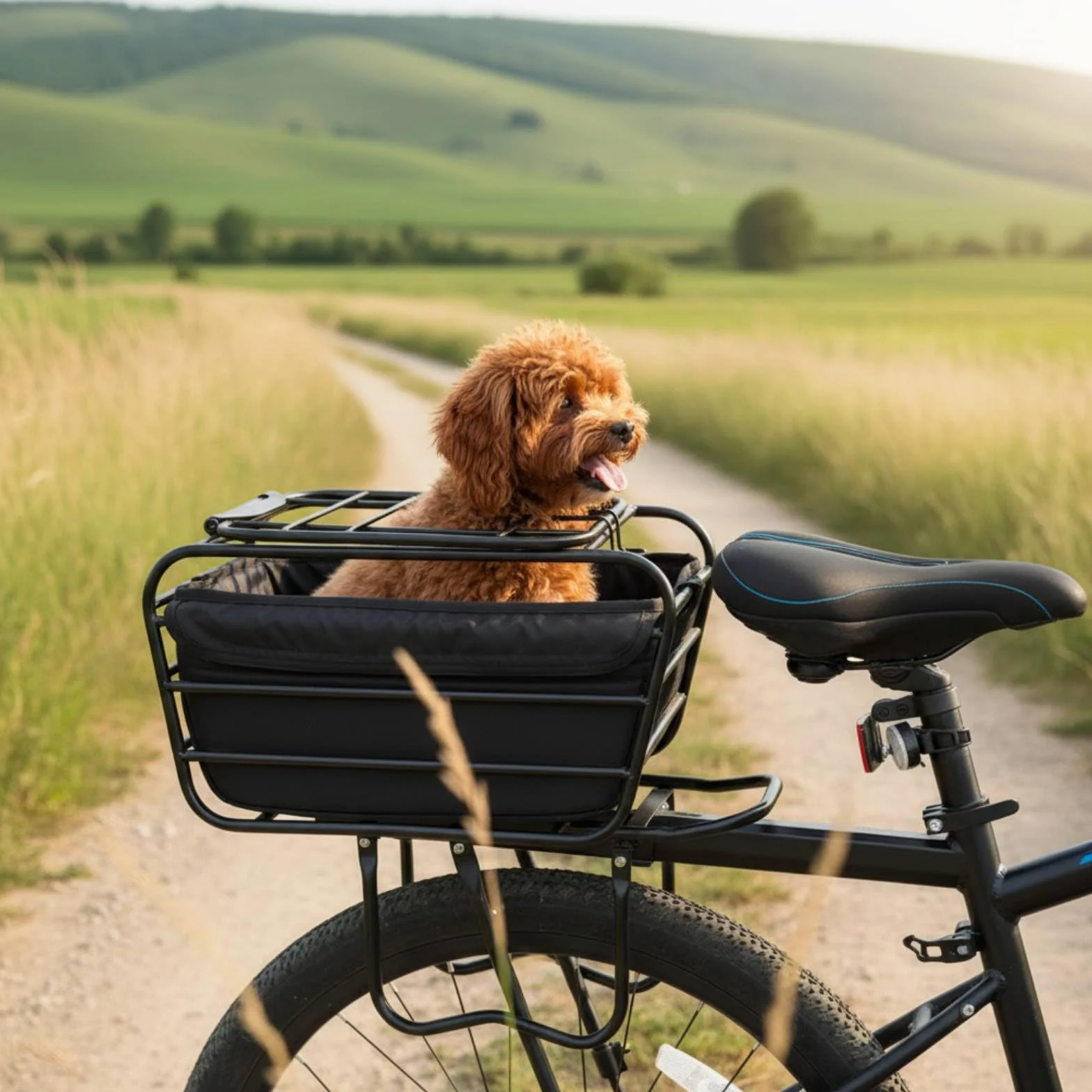 Panier pour Chien de Vélo Universel Panier de Transport pour Animaux de Compagnie Robuste et Stable