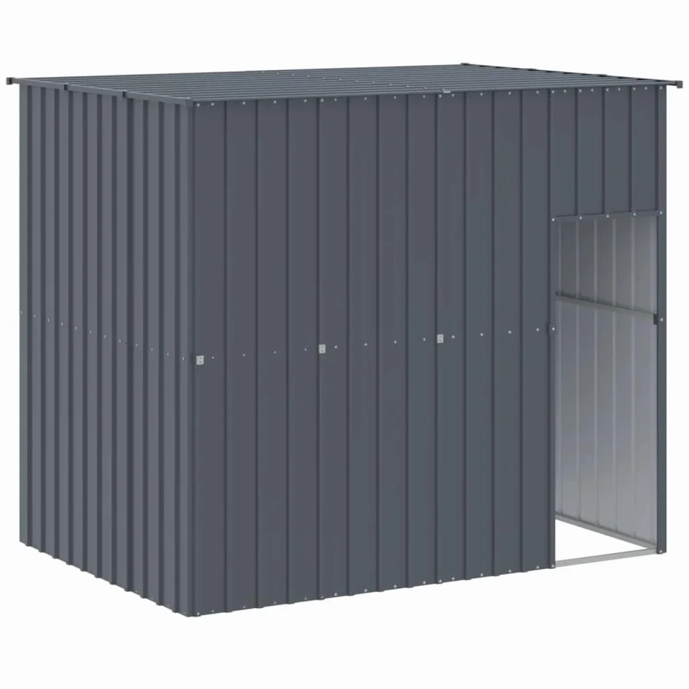 vidaXL Niche pour Chien avec Cour Anthracite 214x253x181 cm