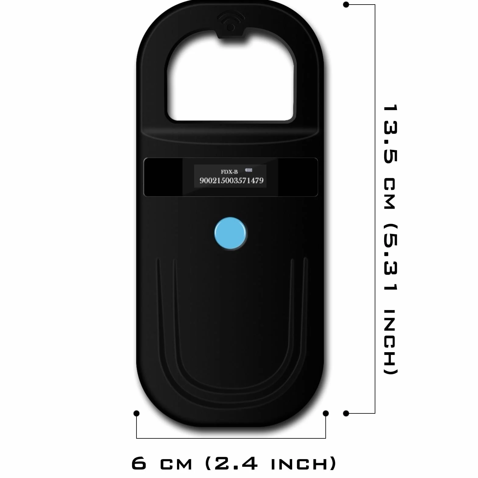 Smoostart Lecteur de puces pour Animaux, Lecteur d'identification 1000 enregistrements Téléchargeable sur Ordinateur
