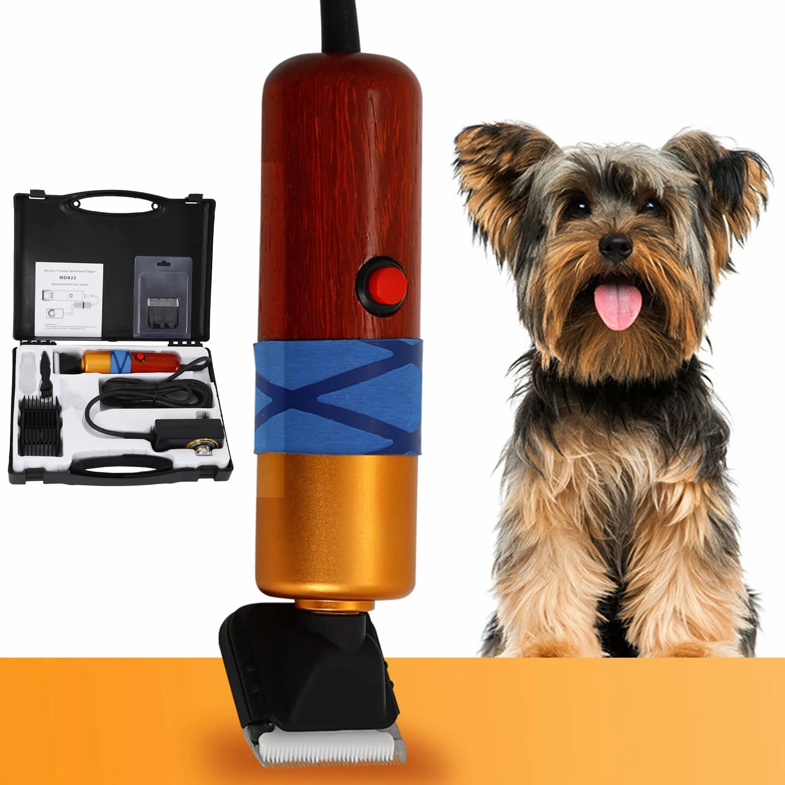 Tondeuse électrique 200 W pour mouton, animaux de compagnie, avec mallette