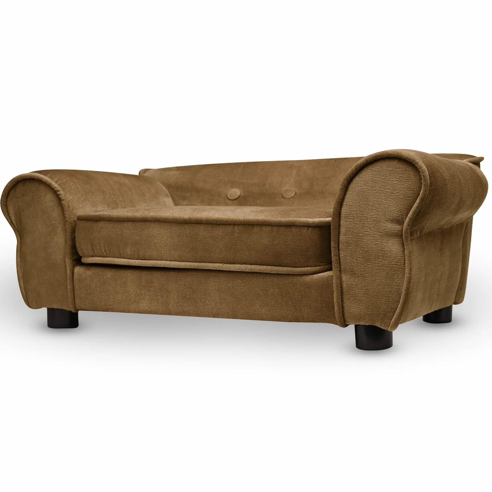 MG Design Canapé pour Chien et Chat Marron Structure en Bois Assise rembourrée Facile à Nettoyer