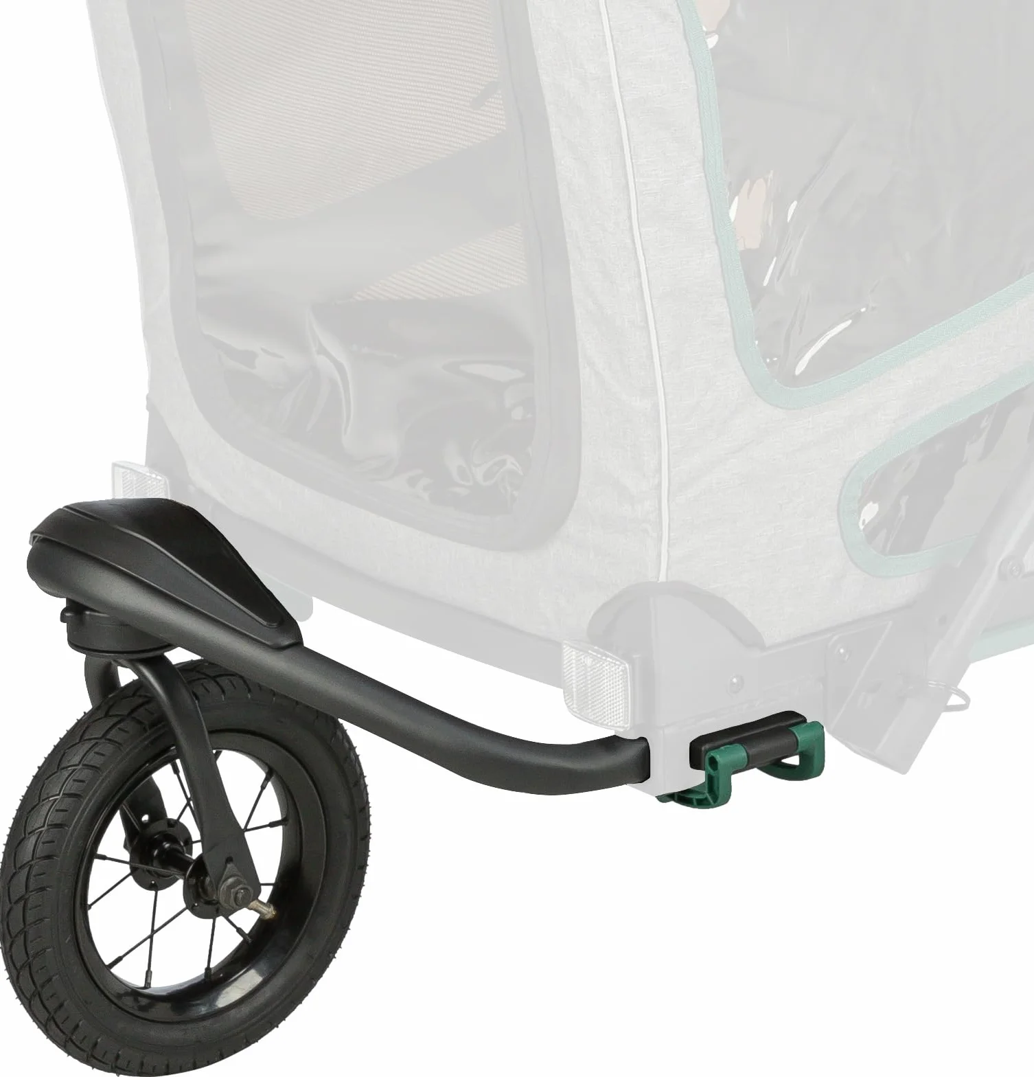Trixie kit de Conversion en Jogger pour remorque pour Chien – Roue Avant à Articulation 360°, transforme la remorque vélo en Poussette – maniable, verrouillable & Amovible