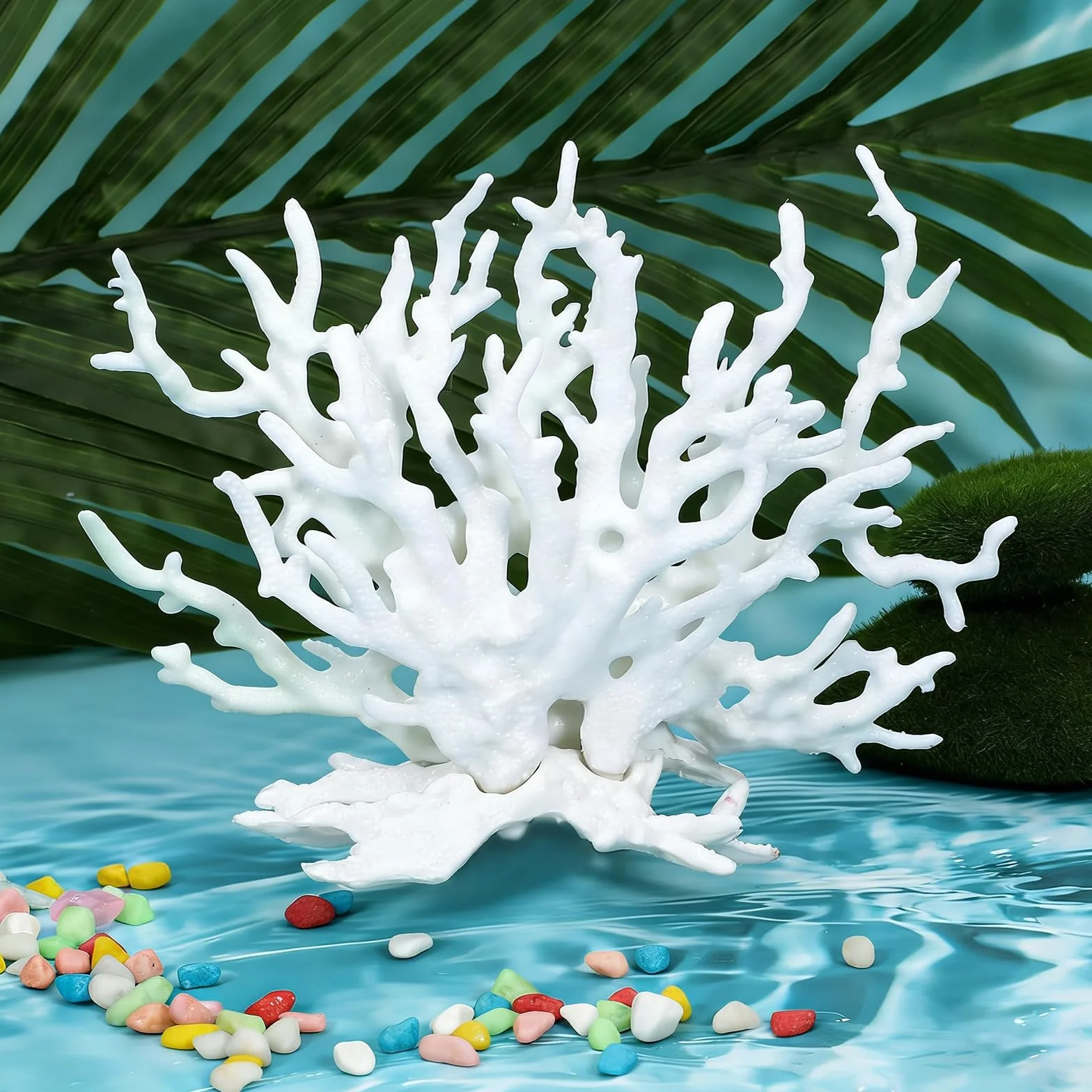 Faux Corail Artificiel 2 Pièces 9x4x8.5cm Décoration Aquarium