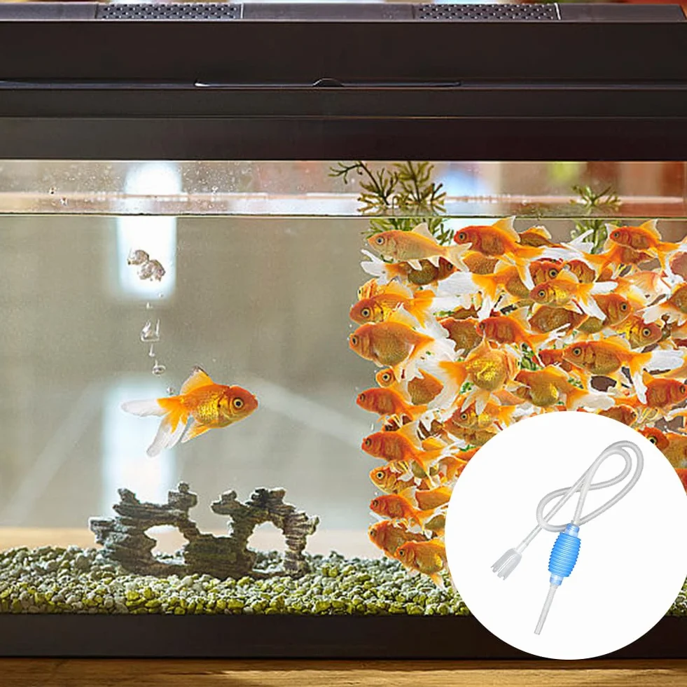Pompe à siphonner eau avec filtre à gravier changeur d'eau aquarium