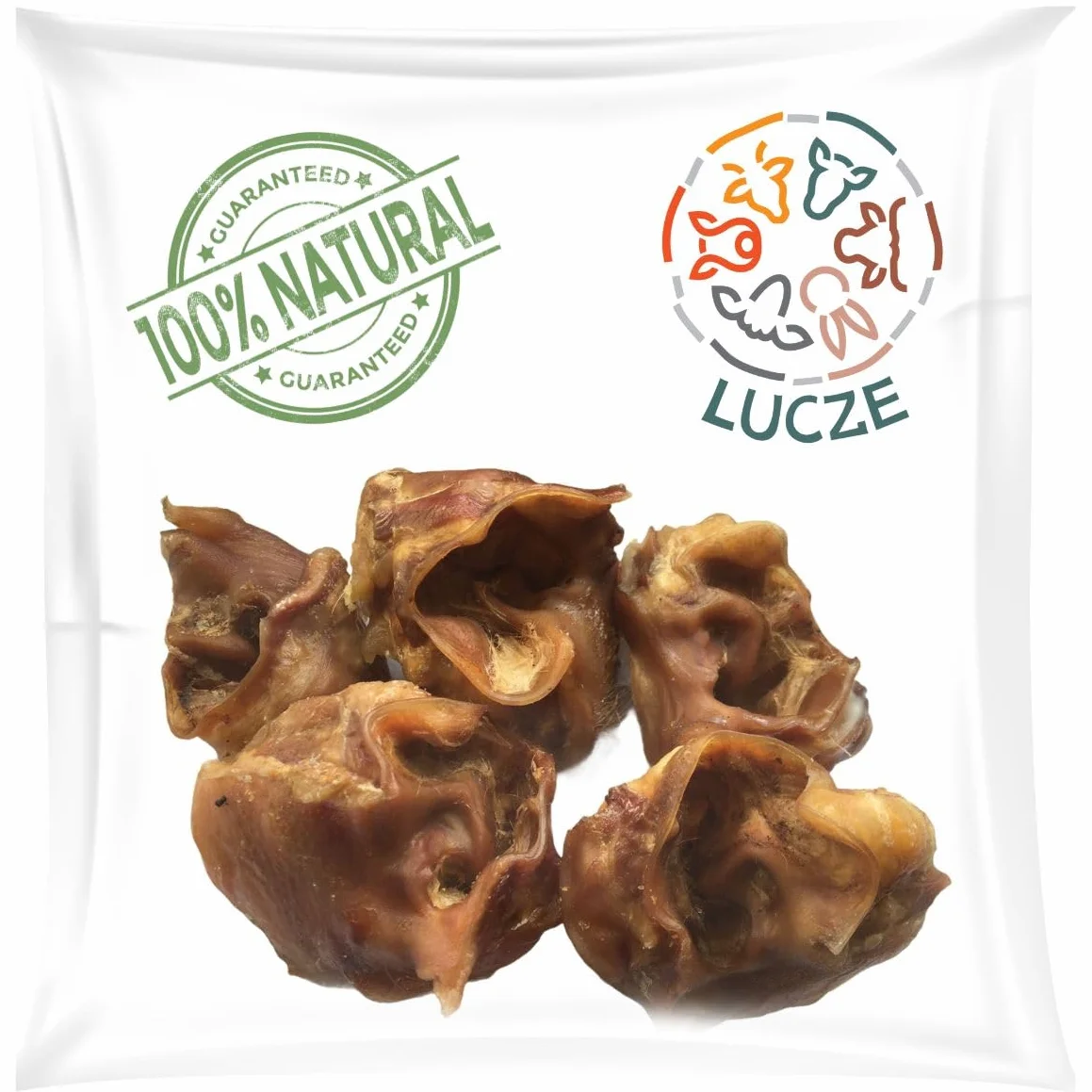 Oreilles de porc 5 kg, oreilles de porc séchées, articles à mâcher pour grands et petits chiens, friandises à mâcher naturelles Lucze Premium