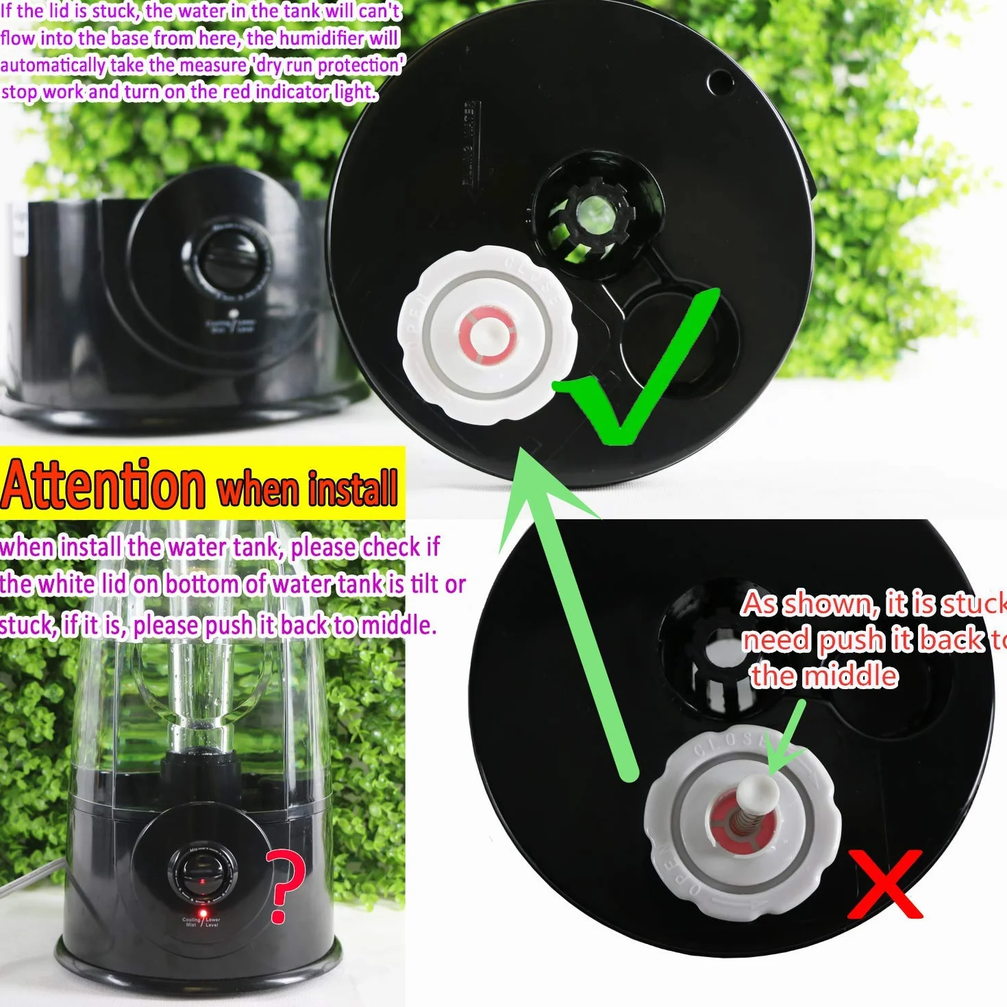 Coospider Reptile Fogger Humidificateur pour Terrarium 3L 380 L/h Machine à Fumée Mister