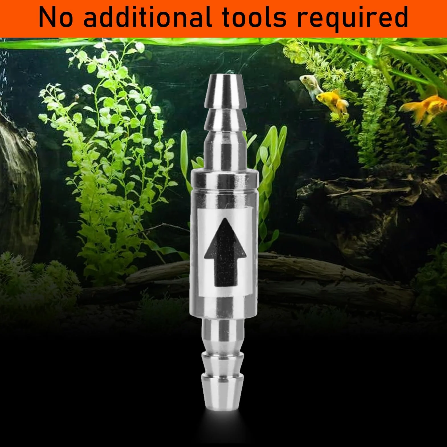 Clapets anti-retour acier inoxydable CO2 4 mm pour aquarium pompe à air diffuseur