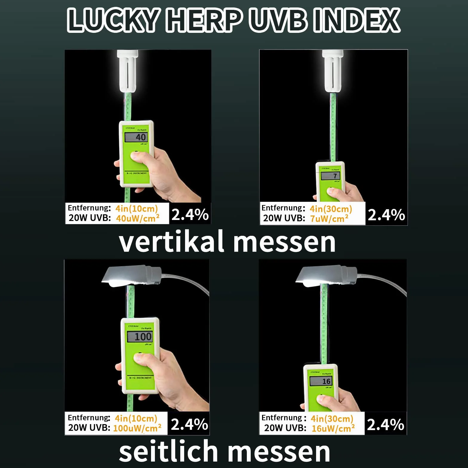 LUCKY HERP UVA UVB Ampoule 2.4 UVB 20W Lampe fluorescente compacte pour oiseaux
