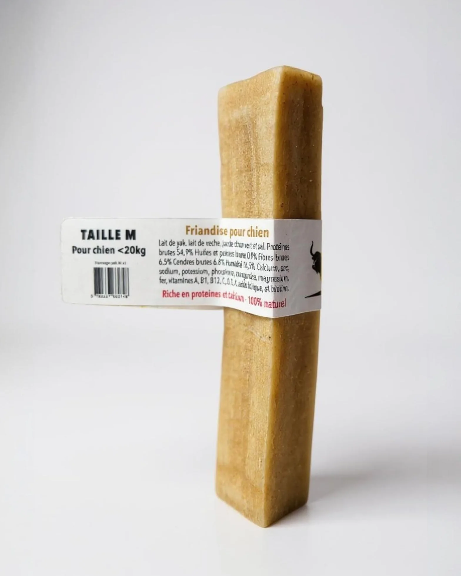 Fromage de Yak M 60-90g friandise naturelle à mâcher pour chien moins de 20kg