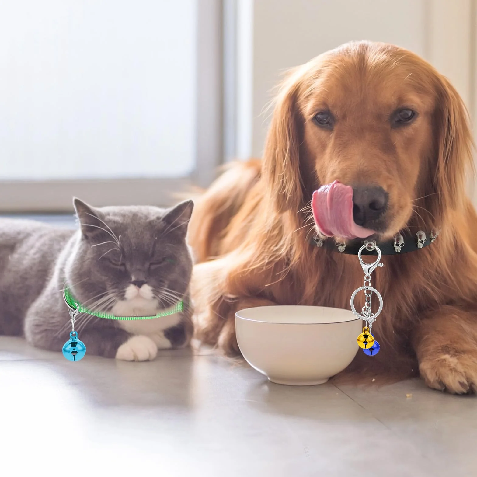 Lot de 36 clochettes pour collier de chat et chien, clochettes puissantes avec son fort et net