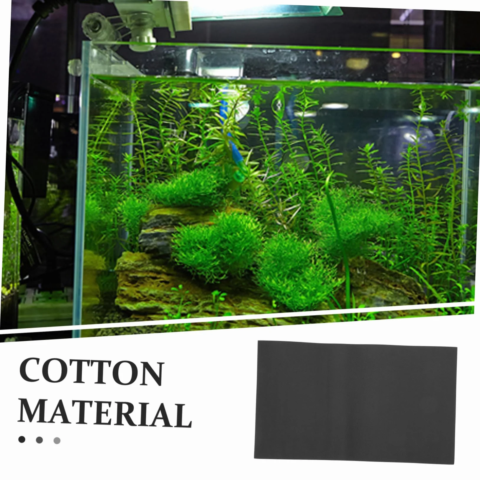 INOOMP Tapis pour Aquarium Protecteur Mousse Non Black Coton