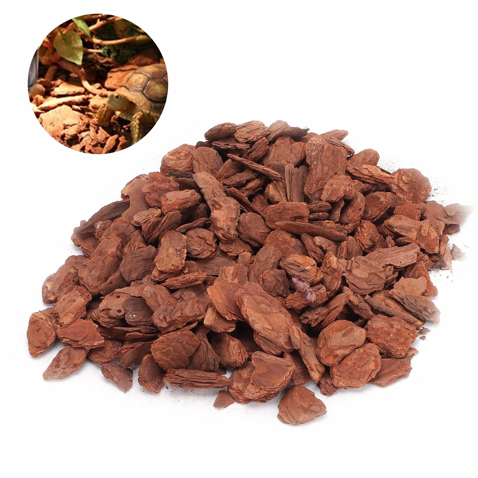 250G Écorce de Pin pour Reptiles Substrat Naturel Granulés Fins Terrarium