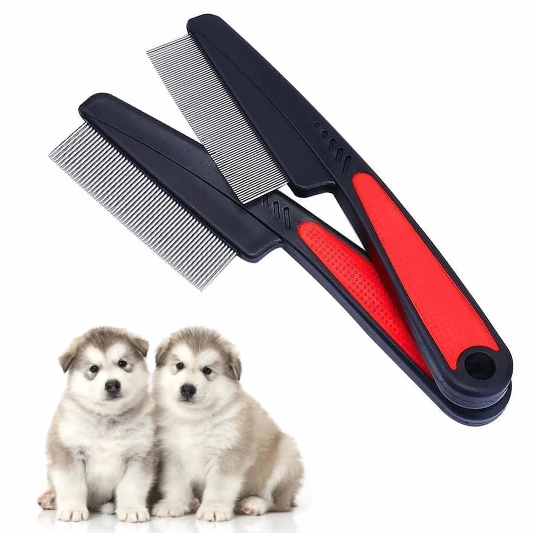 Peigne antipuces pour chats et chiens, élimine puces, tiques et saleté