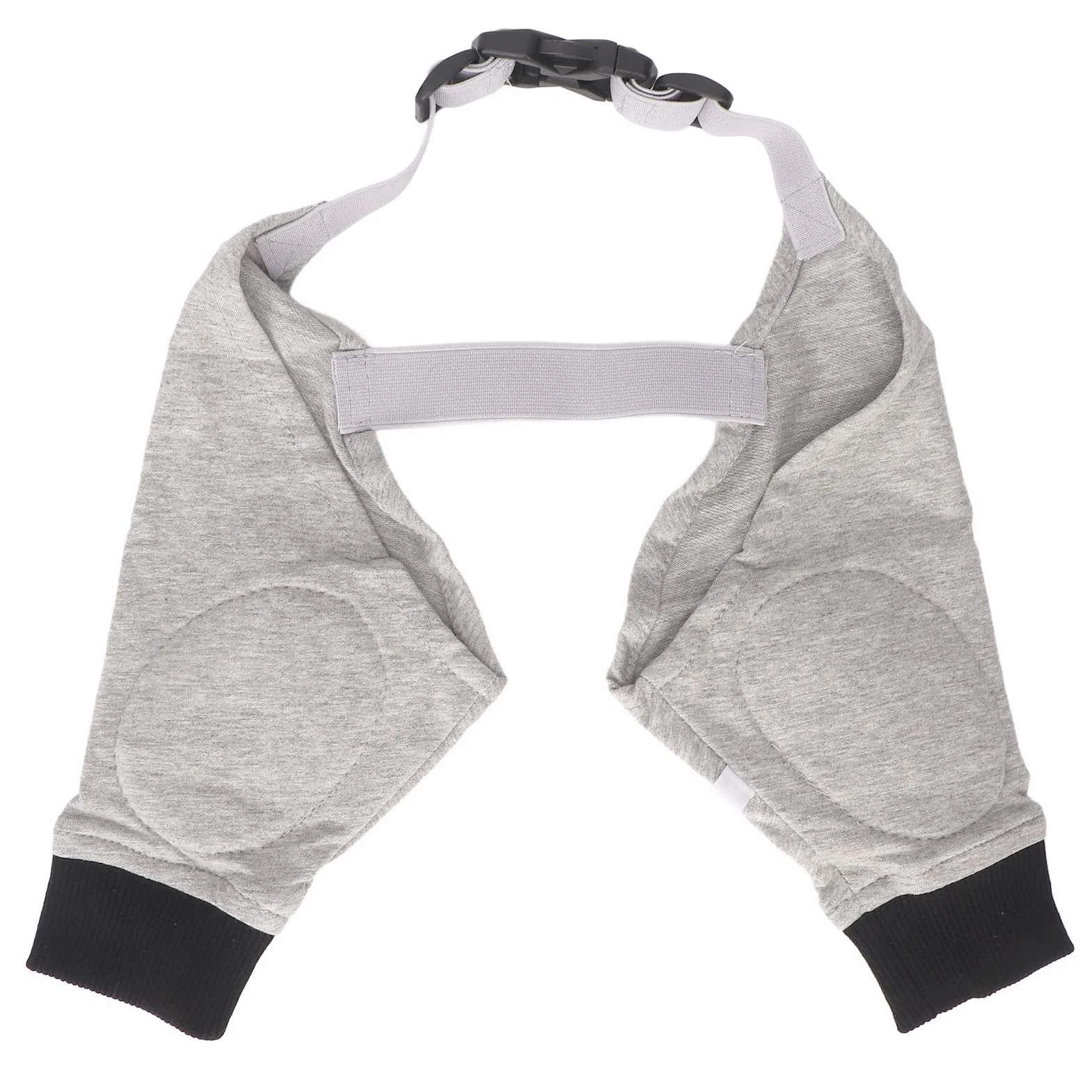 Protège-coude Chien Respirant Réglable Chauffant Articulations Manchon Jambe Avant Coton Polyester Gris Noir L
