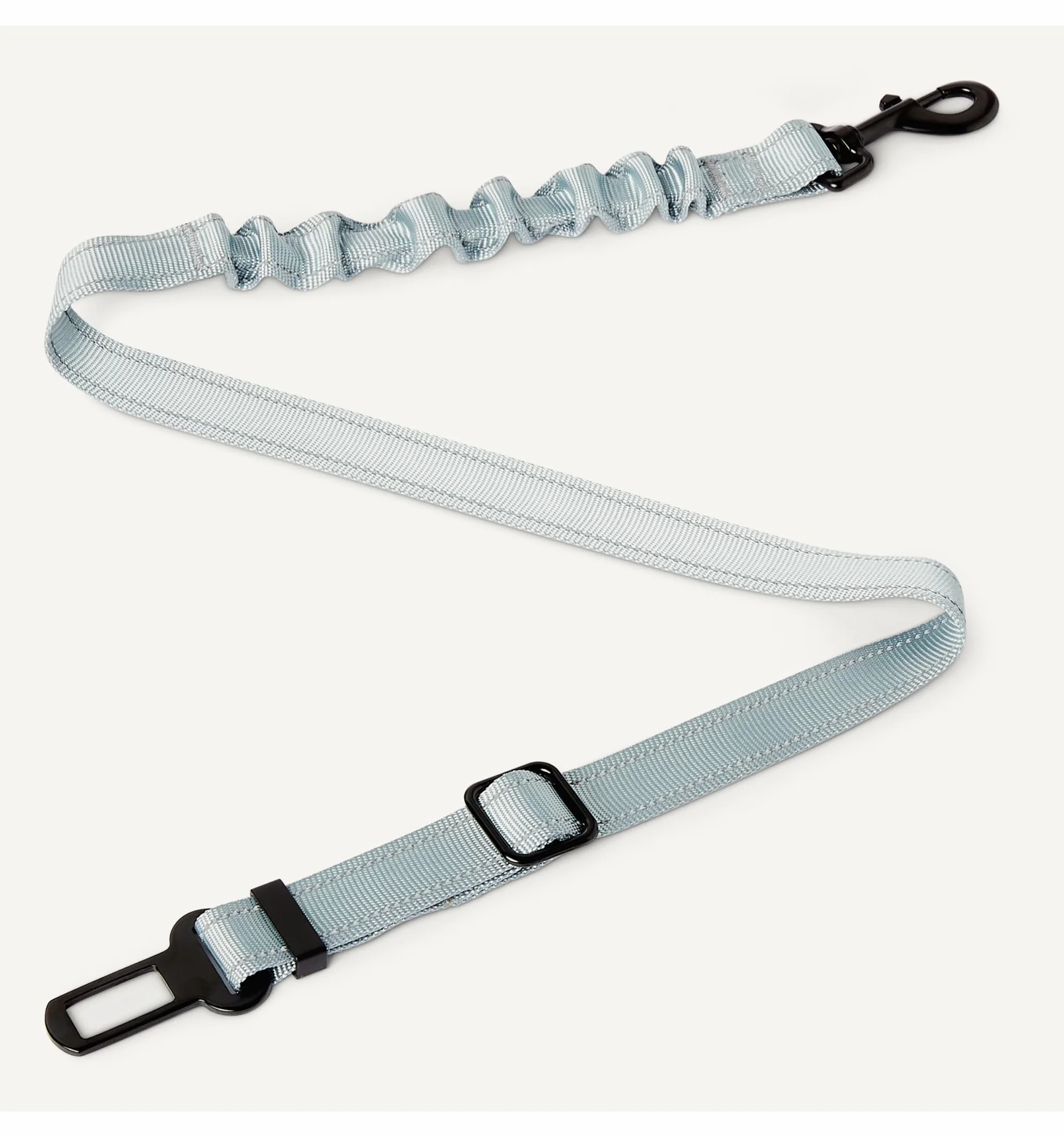 Amazon Basics Harnais de Voiture Ajustable pour Chien, Ceinture de Sécurité 67cm, Bol de Voyage Pliable 13x5,5cm, Noir/Bleu/Orange