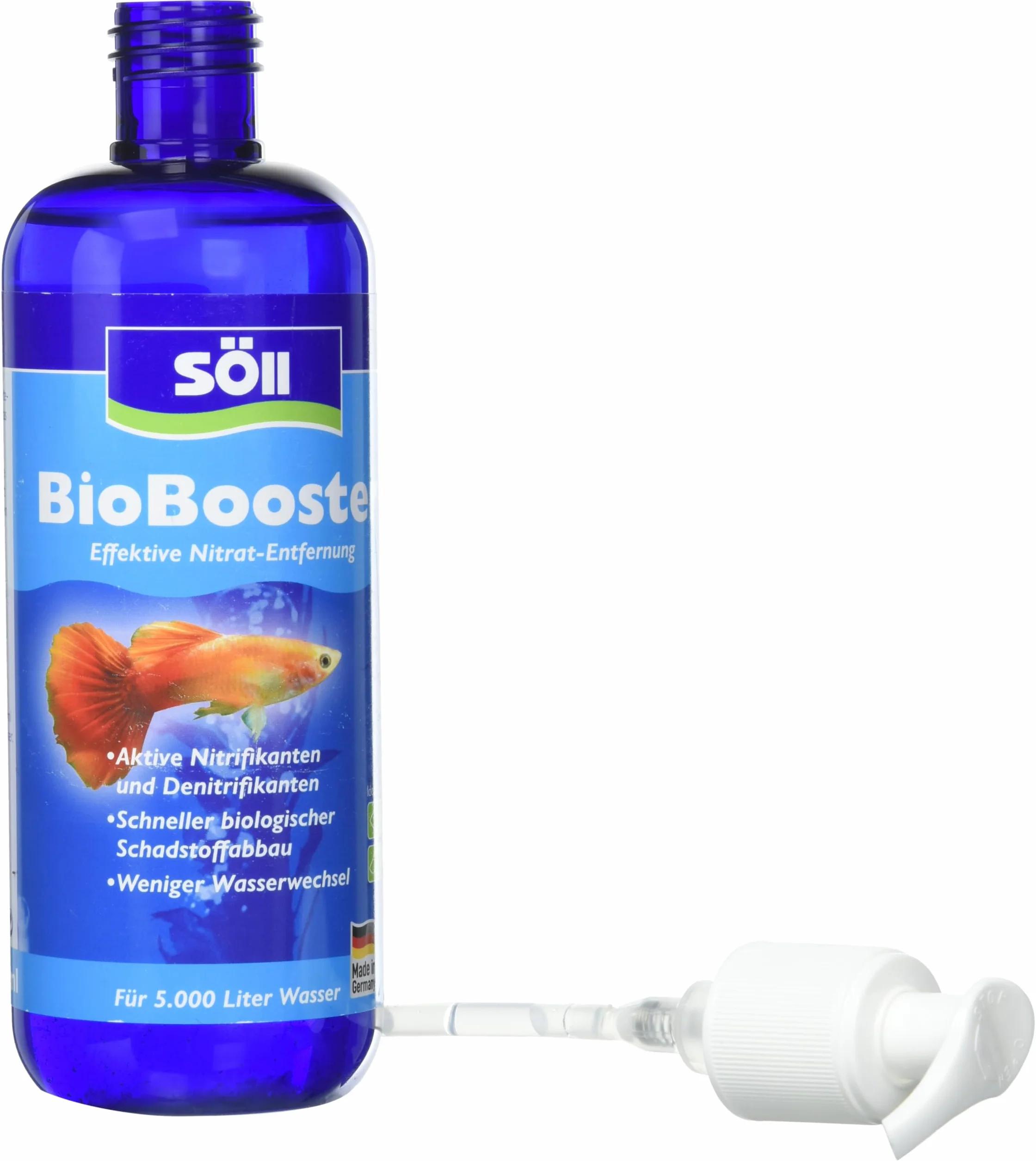 Söll BioBoost 500 ml – Détachant efficace des nitrates pour aquarium, réduction rapide des polluants biologiques