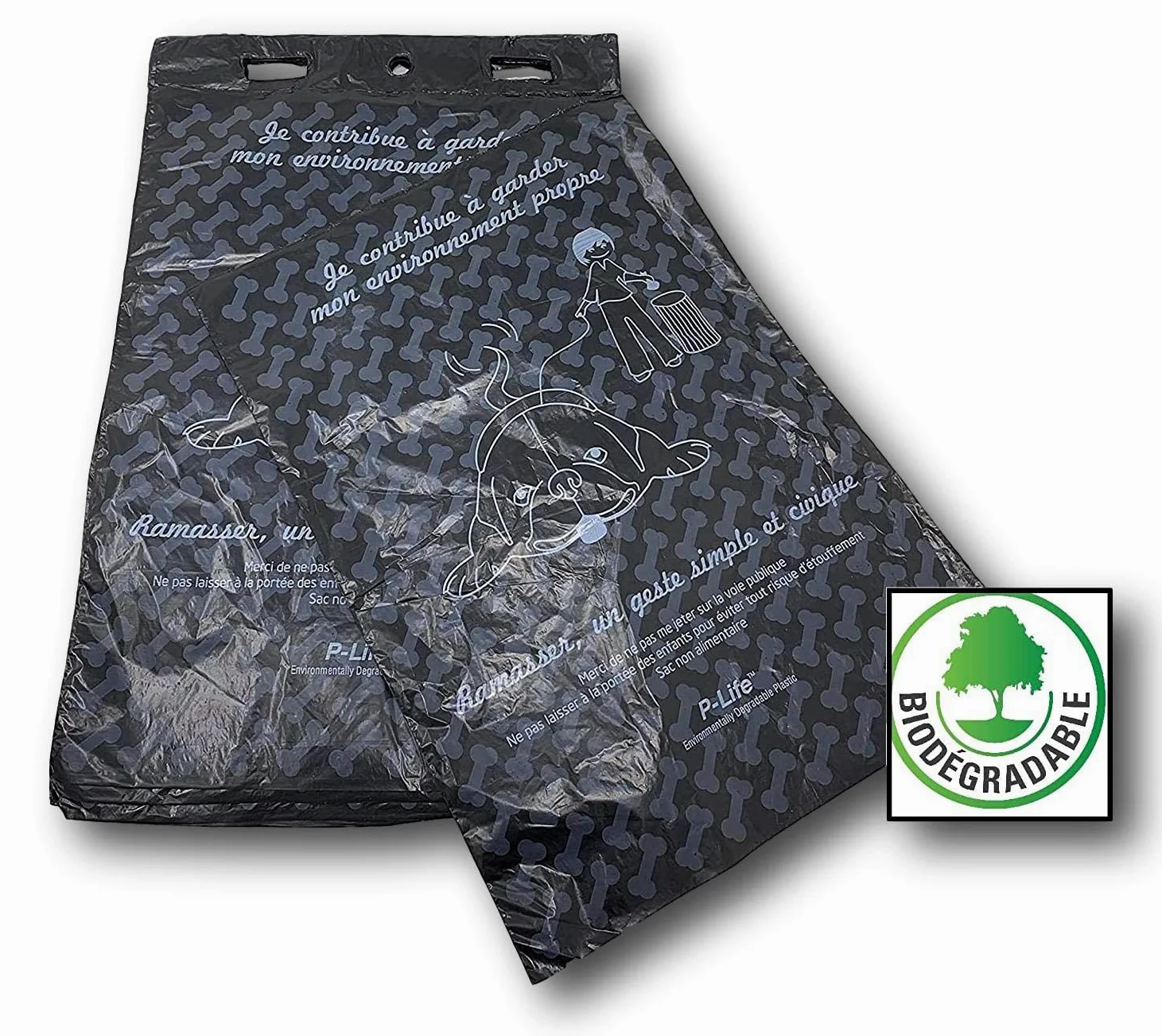 5000 Sacs Ramasse Crottes pour Chiens Sac à déjection canine Biodégradable en liasse de 100 soit 50 liasses sac ramasse crotte Biodégradable SACS CANINS NOIR