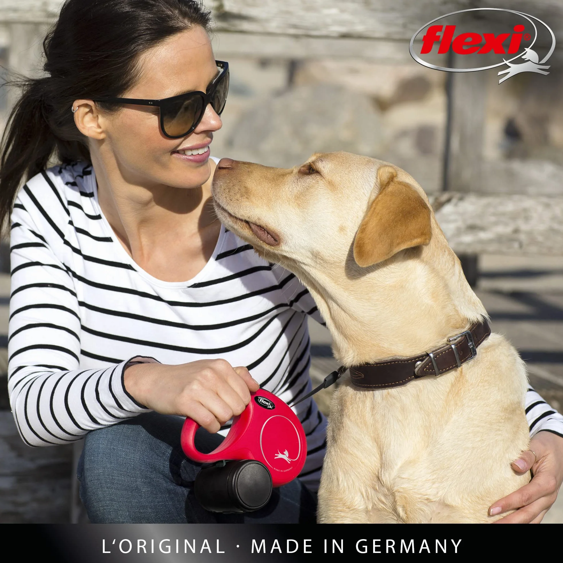 flexi® Classic S Laisse rétractable 8 m pour chiens jusqu'à 12 kg Noir