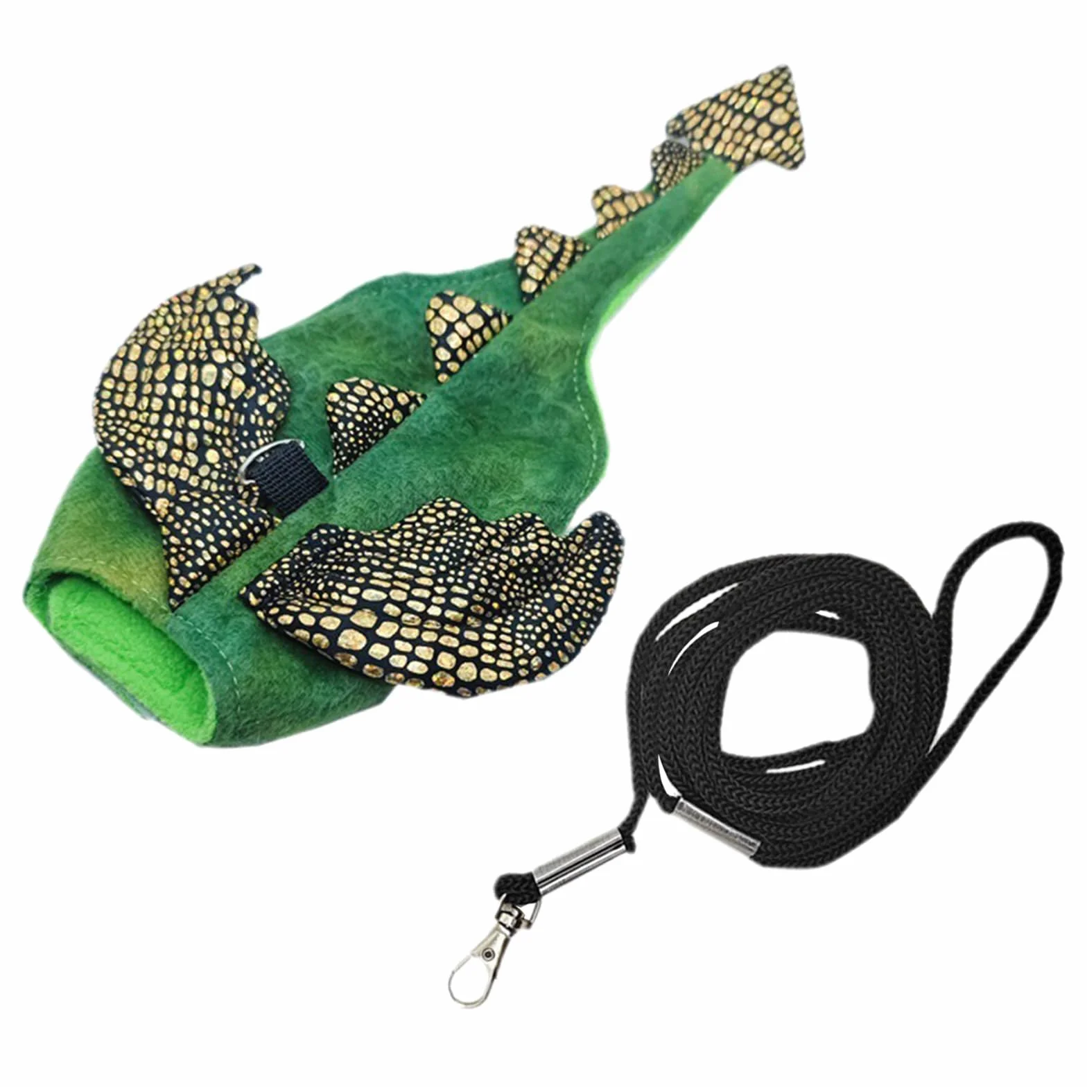 Harnais et laisse pour petit animal - Costume dinosaure pour cochon d'Inde, hamster