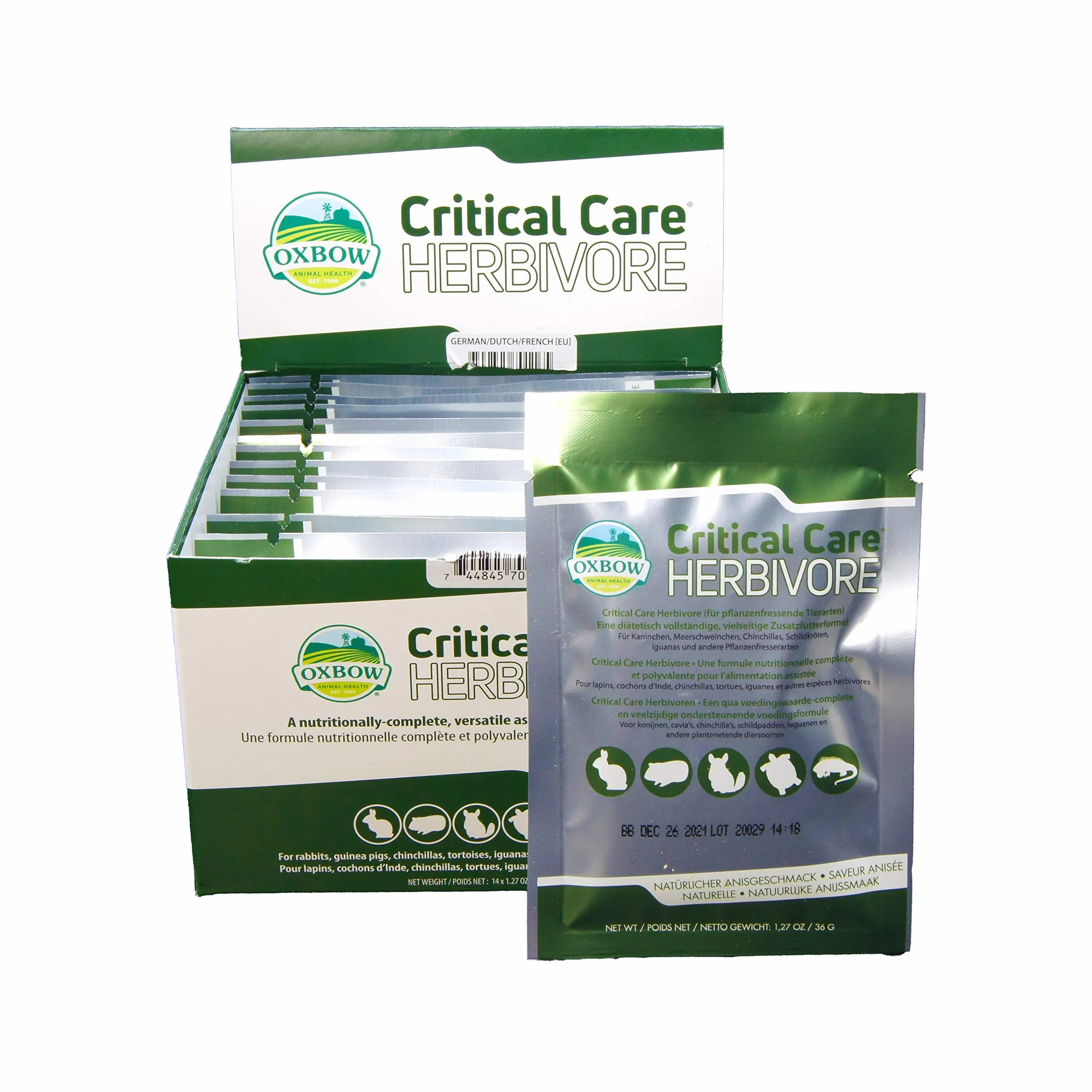 Critical Care 36 g animaux de compagnie manque appétit mauvais état nutritionnel après opérations