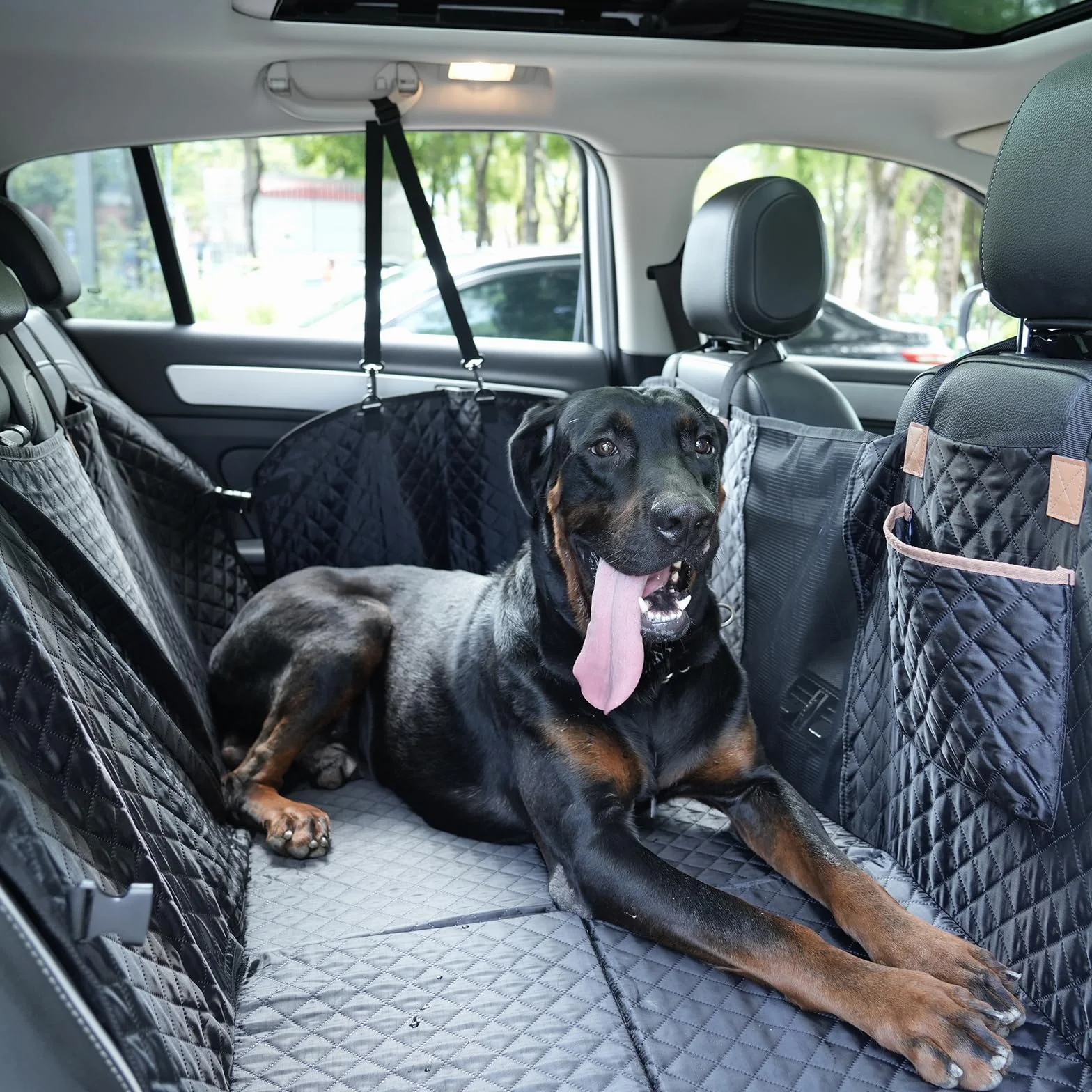 Housse Voiture Chien Lekeinchi Base Rigide Résistant Aux Rayures Imperméable Noir