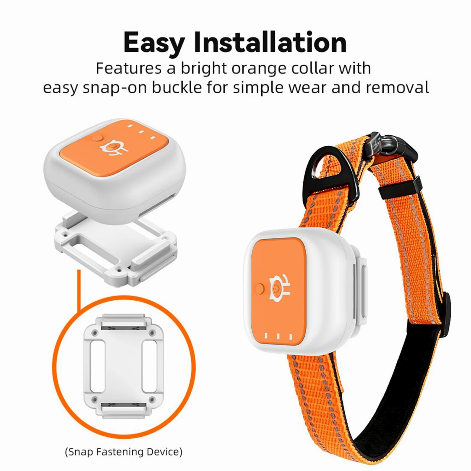 Tangxi Traceur GPS pour Animaux de Compagnie, Localisation en Temps Réel avec Alerte SOS, Clôture électronique étanche, Dispositif de Surveillance Anti-Perte de Collier pour Chien (Version Amérique)