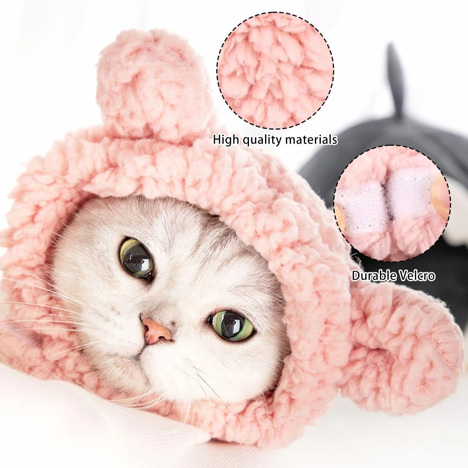 Chapeaux De Chat En Forme D'Ours 2 Pièces, Accessoires De Déguisement Pour Animaux De Compagnie