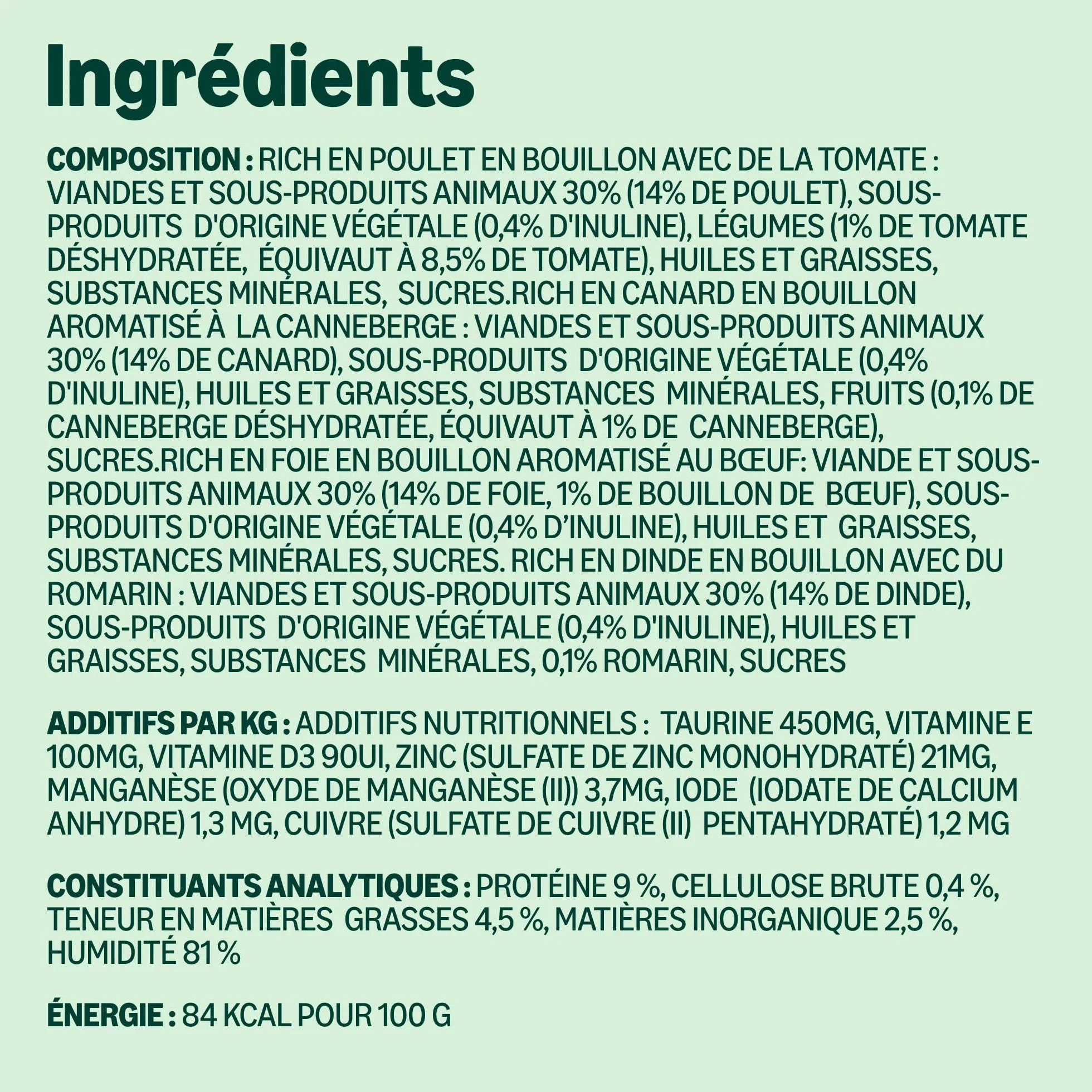 by Amazon Aliments Humides sans Céréales pour Chats, Selection de Viande en Bouillon 4.76kg, 56 Lot de 85g (Anciennement Lifelong)