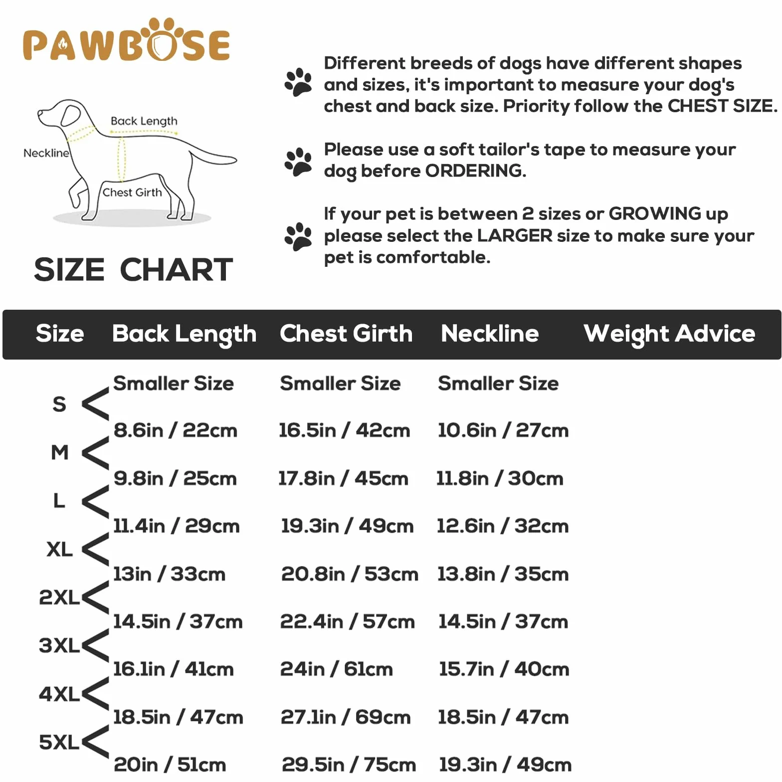 PAWBOSE Imperméable Chien Réfléchissant Harnais 4 Jambes Taille M Gris