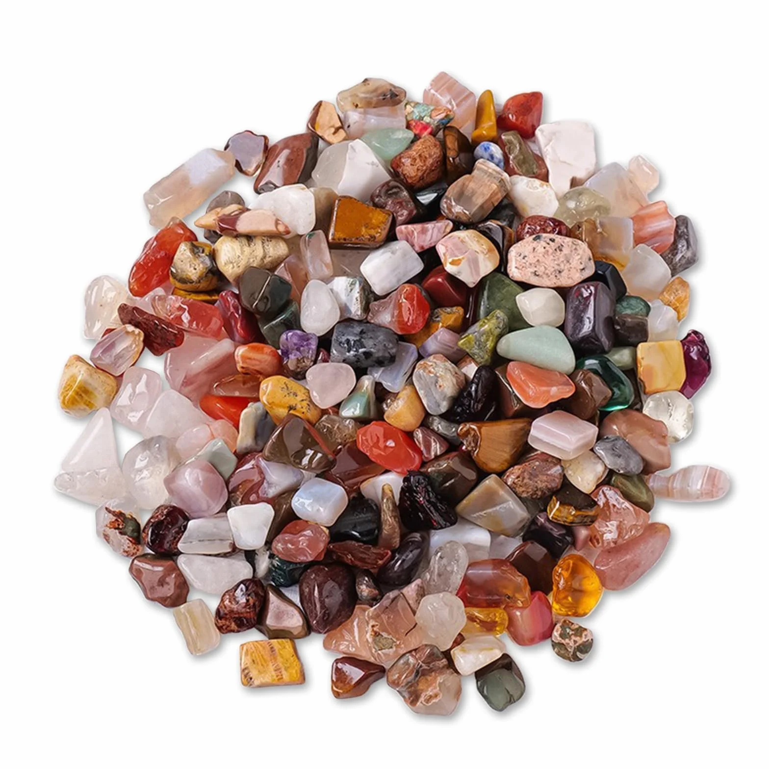 500g Gemmes Perles, 8-12mm Coloré Bille en Verre, Set de Pierres précieuses, Mélange de Pierres précieuses, Naturel Poli Pierres De Couleur pour L'Aquarium, DéCoration IntéRieure De La Maison