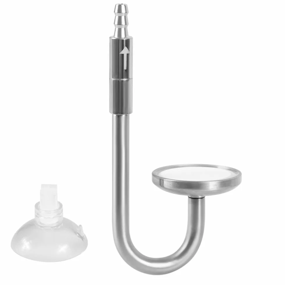 Atomiseur de CO2 en Acier Inoxydable pour Aquarium 4/6 mm avec Clapet Anti-retour