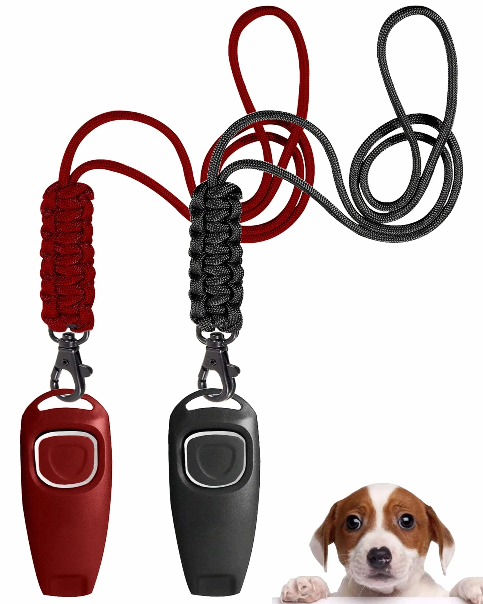 Sifflet Chien Rappel Haute Fréquence Professionnel Aides Formation Comportementale Rouge