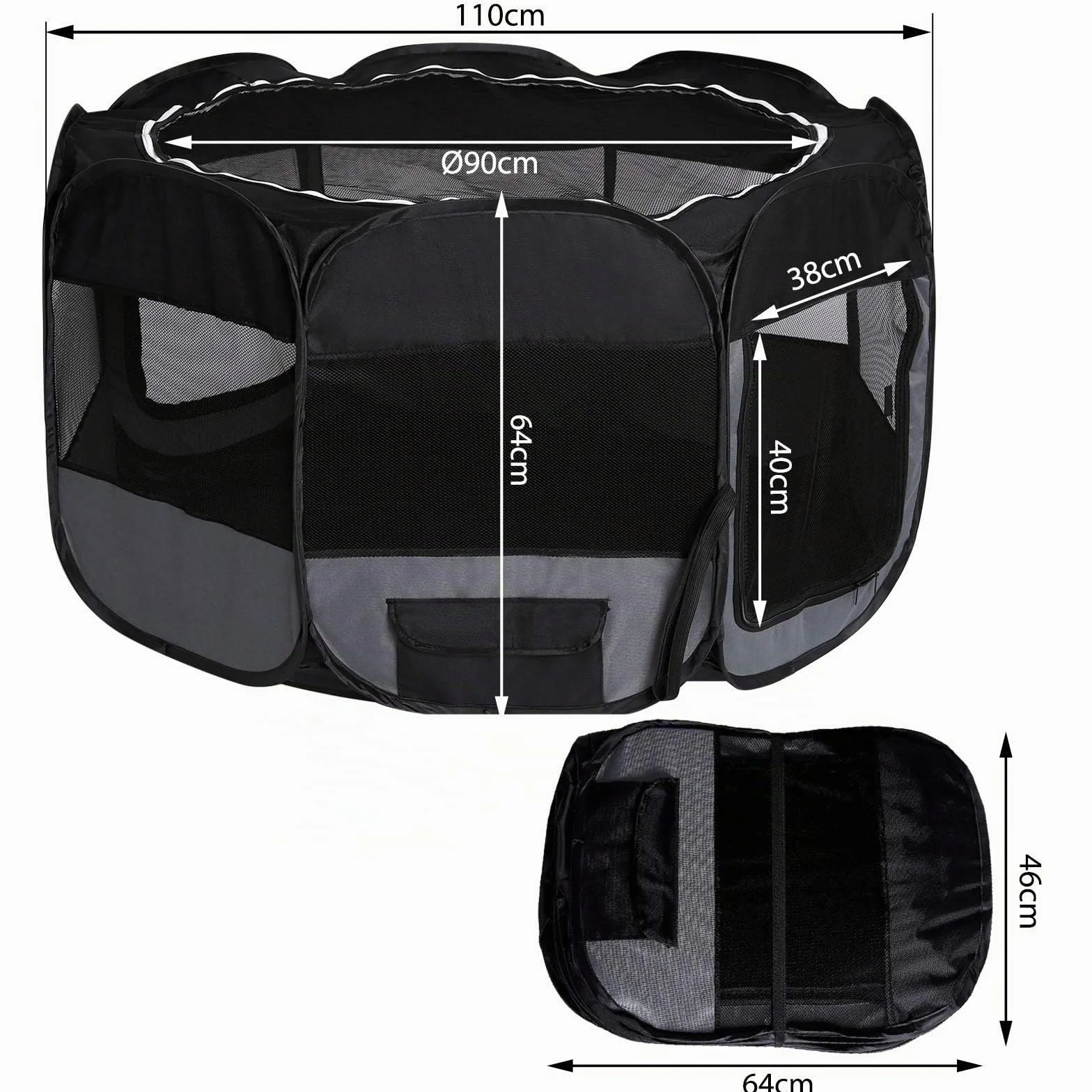 Enclos à Deux Niveaux pour Lapins en Plastique 145x73x93 cm, Extensible pour Petits Animaux, Assemblage Simple