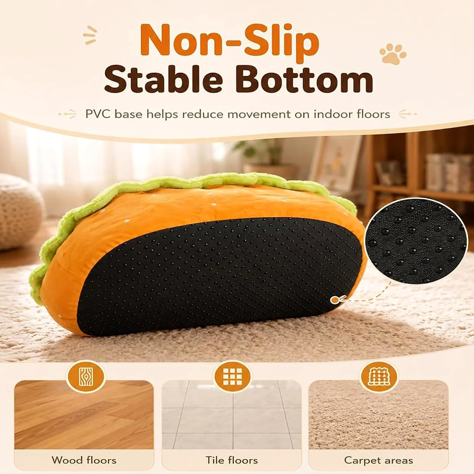 ZVD Panier pour Chien et Chat, Lit Douillet en Peluche pour Petit Animal M | Nid Chaud avec Coussin Amovible Lavable, Idéal Chiot, Teckel, Chaton, Maison, Chambre et Coin Repos