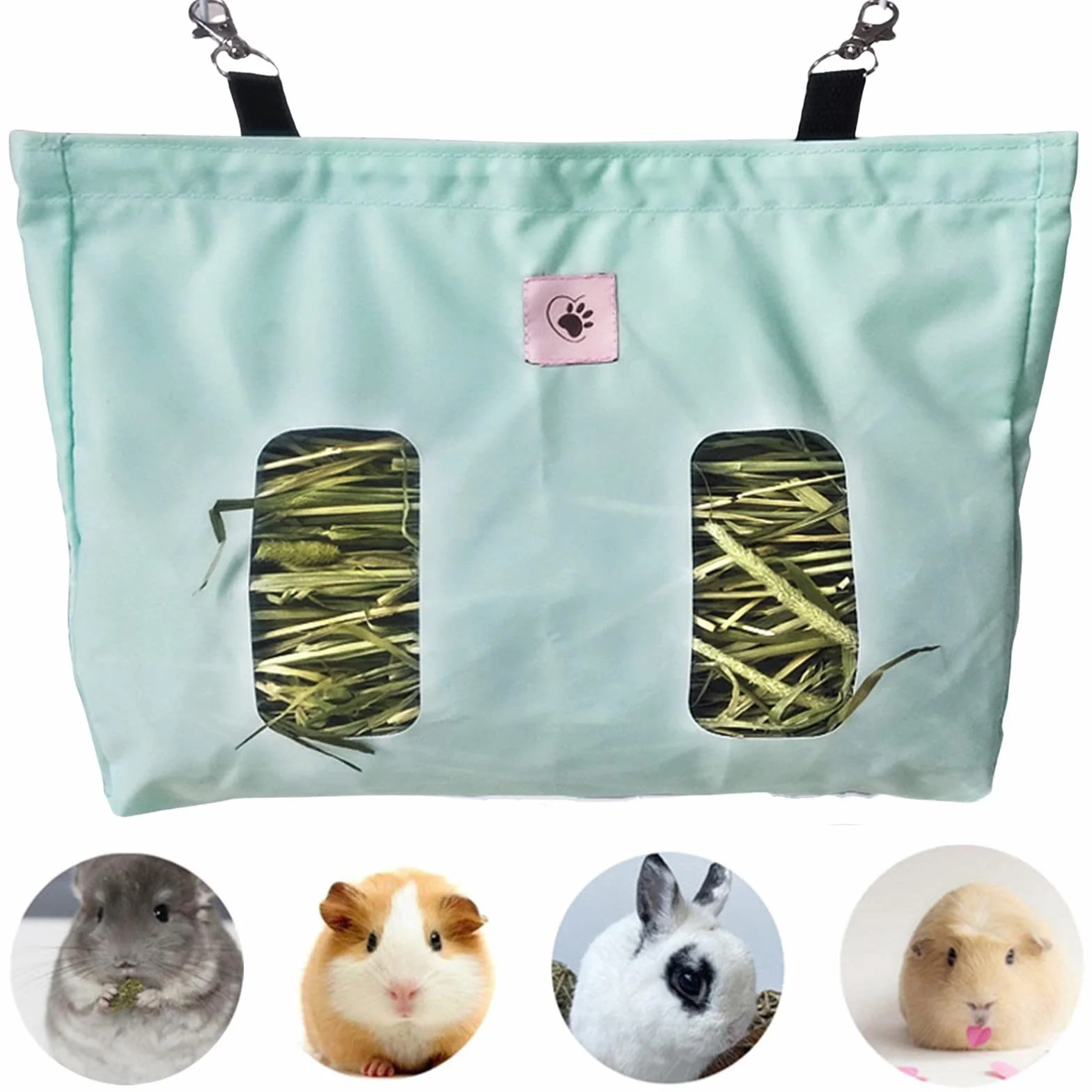 Sac à Foin pour Lapin Cochon d'Inde Chinchilla Vert