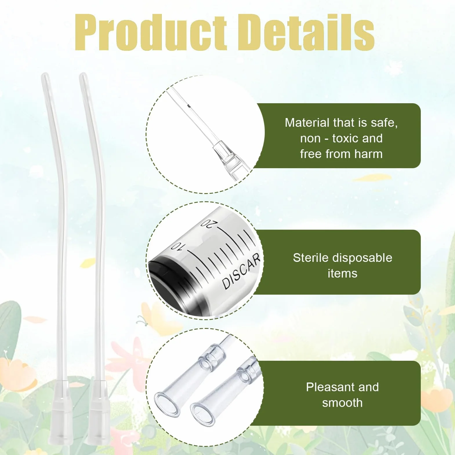 Seringue Alimentaire 10 ML pour Oiseaux avec 10 Tubes d'Alimentation pour Perroquets et Petits Animaux