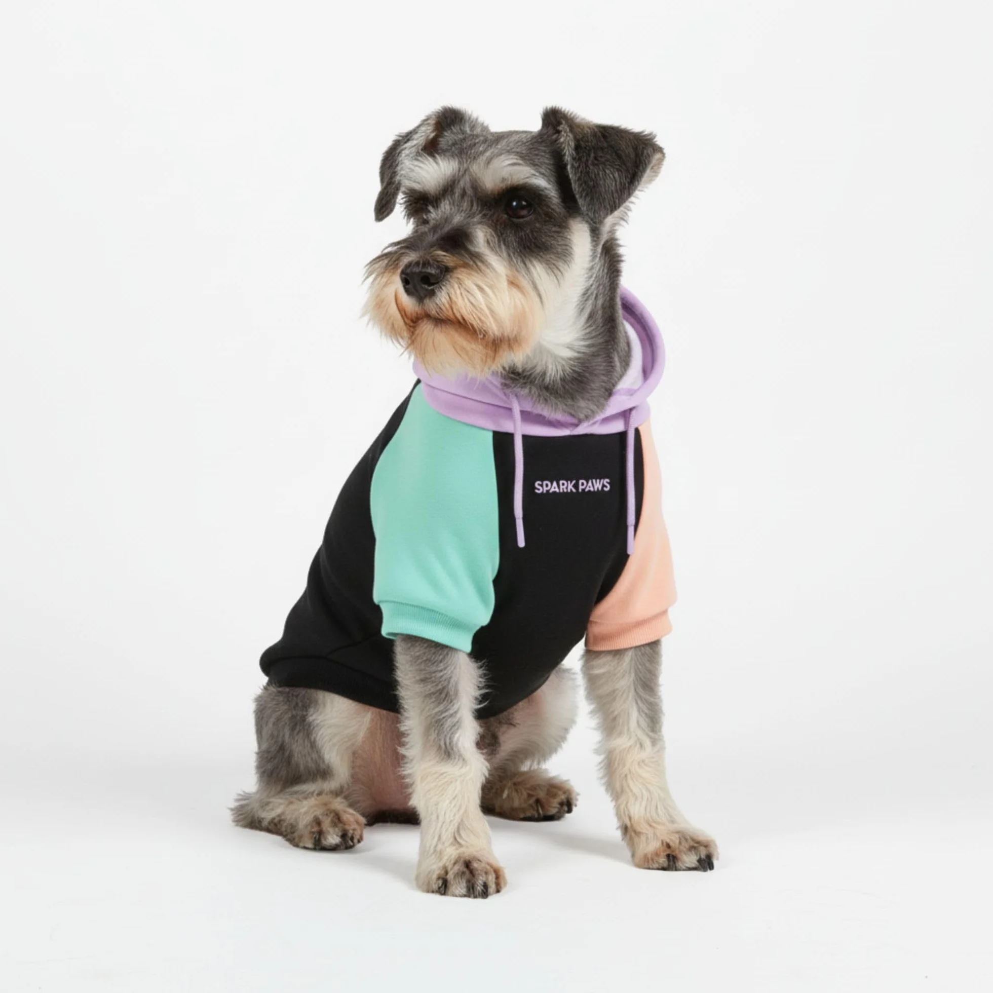 Spark Paws Sweat à capuche pour chien – Veste d'hiver chaude pour petites, moyennes et grandes races – Cyber Punk – M