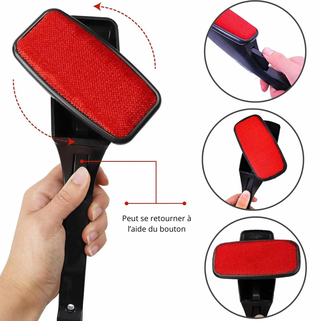 PARENCE Brosse Anti Peluche Rotative - Élimine Poils et Peluches sur Tous Textiles